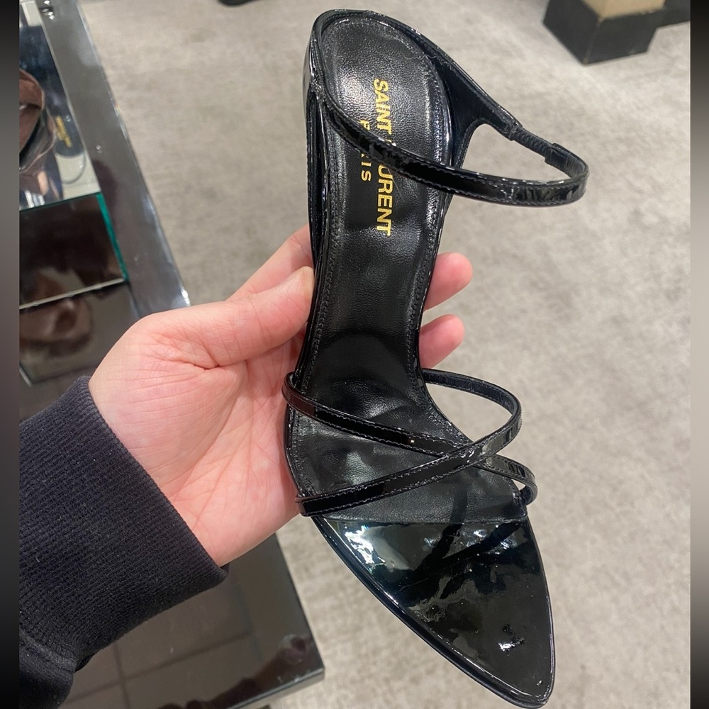 Saint Laurent high mule sandal